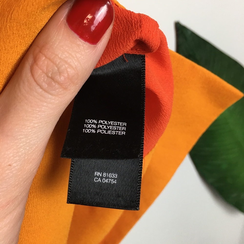 Kenneth Cole Orange Top - Picture 3 of 7